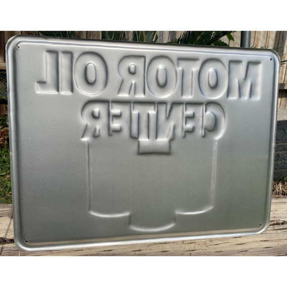 NOS 1984 Valvoline Motor Oil Center Metal Sign 24" x 18" Embossed Original 45B - Picture 3 of 5